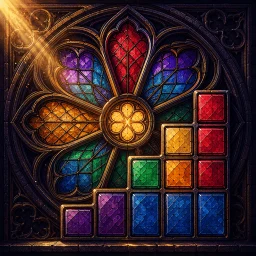 Ikon Rosace: Stained Glass Puzzle