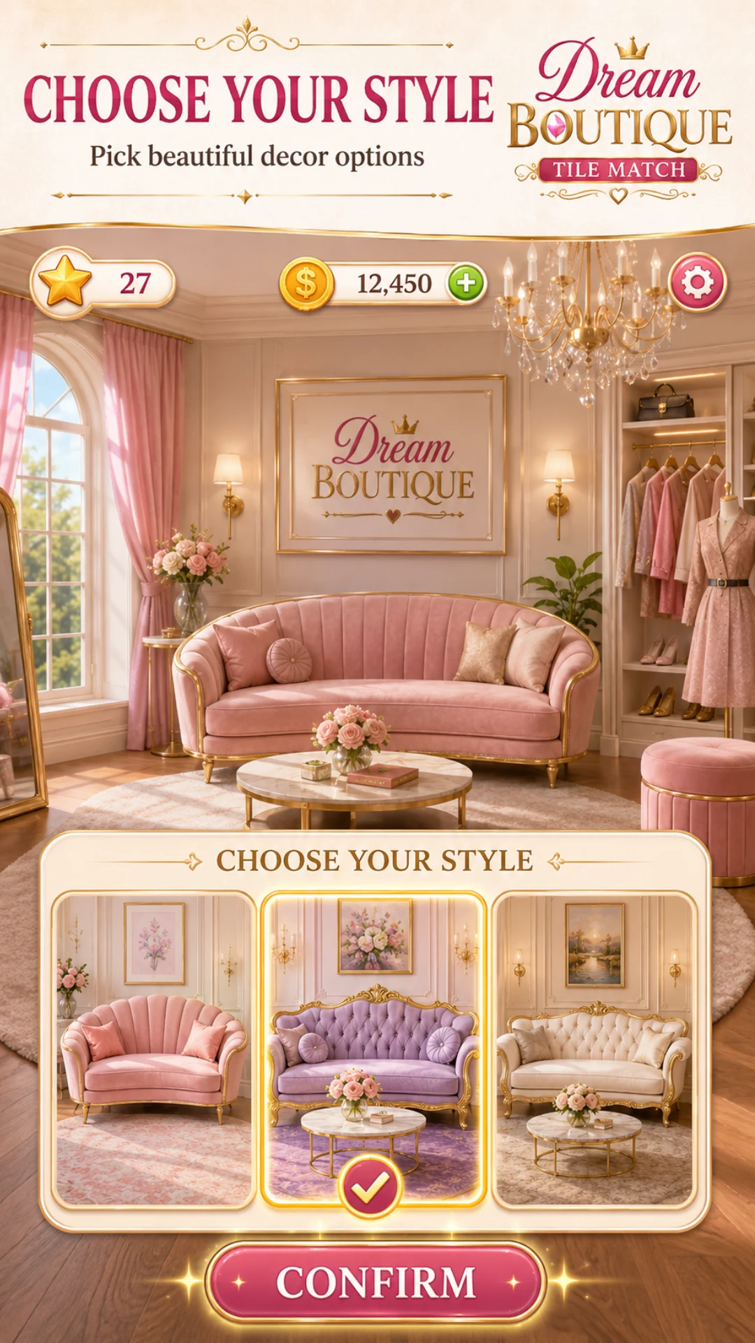 Dream Boutique: Tile Match screenshot