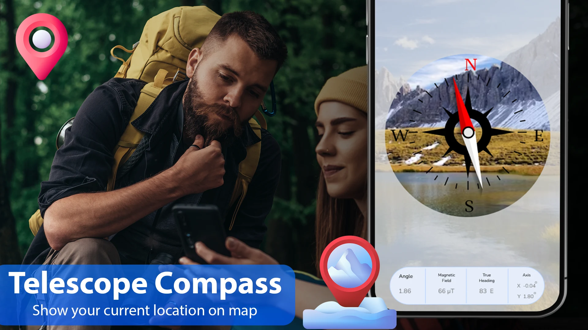 Digital compass for android screenshot