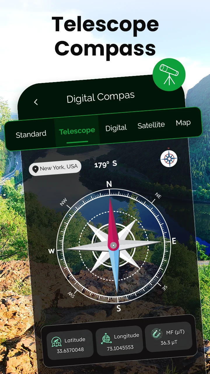Digital compass for android screenshot