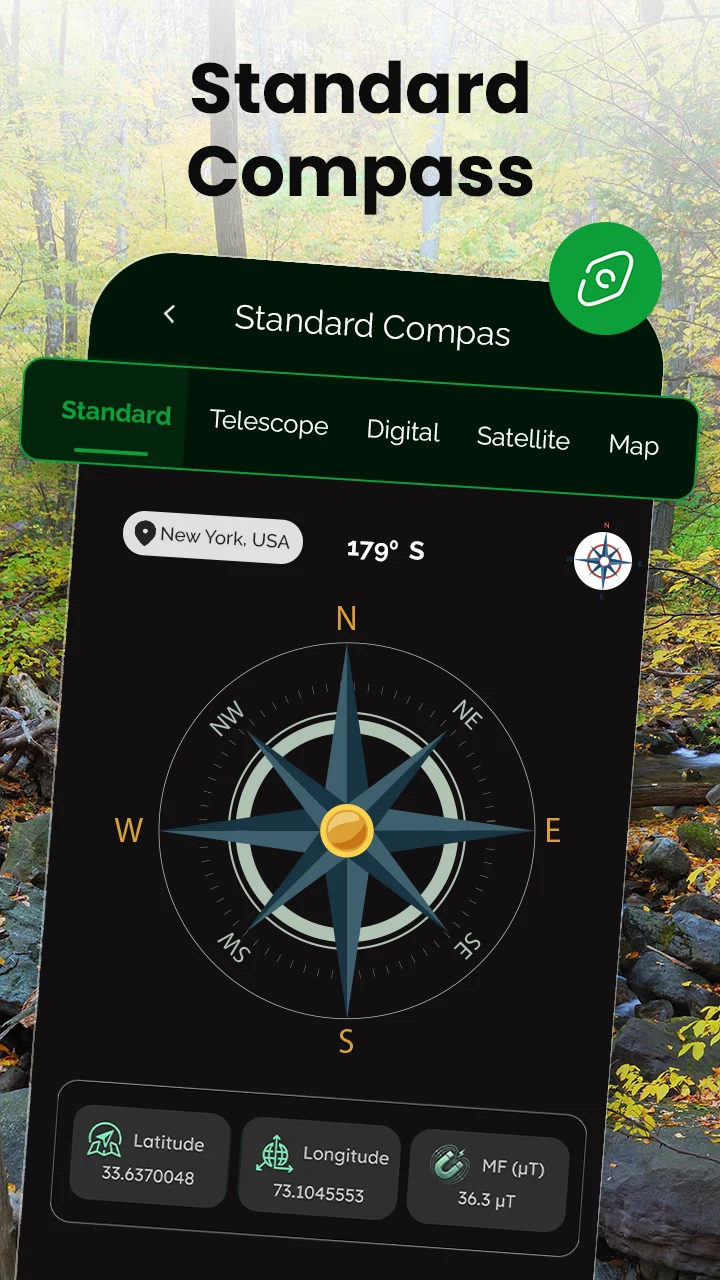 Digital compass for android screenshot