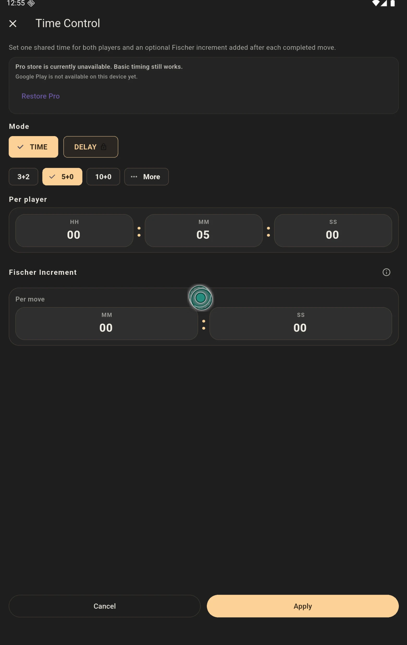 Darrilla Chess Clock screenshot