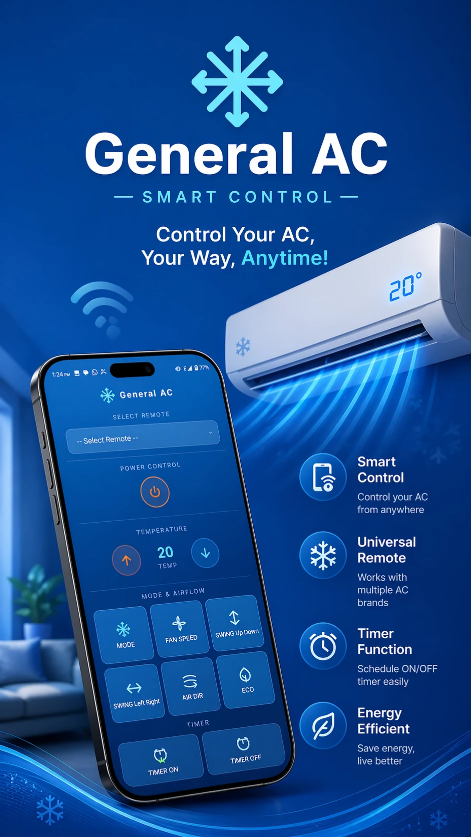 O'General AC Remote screenshot