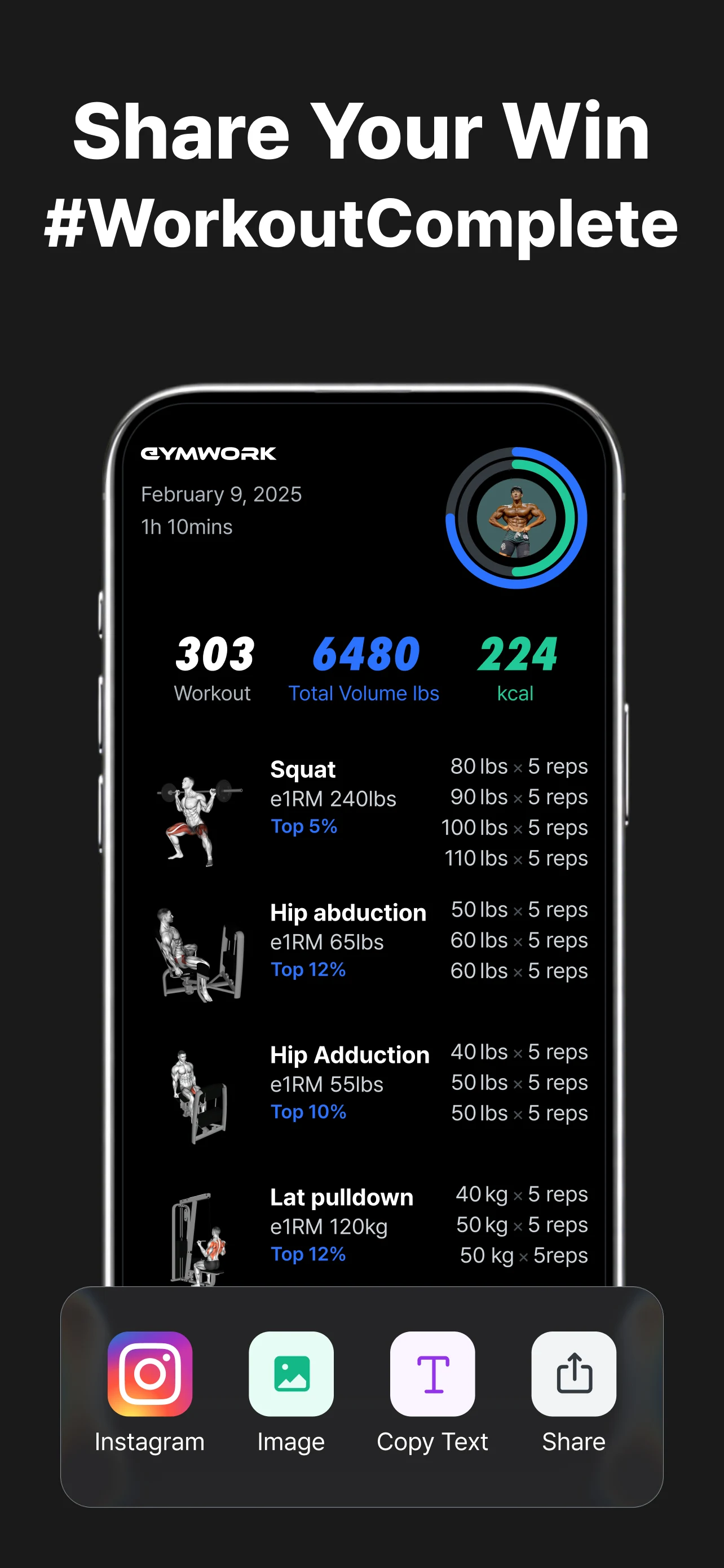 Gymwork: Workout Tracker Log screenshot