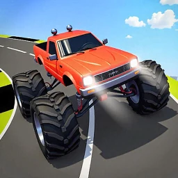 Symbol von Monster Truck-Spiel
