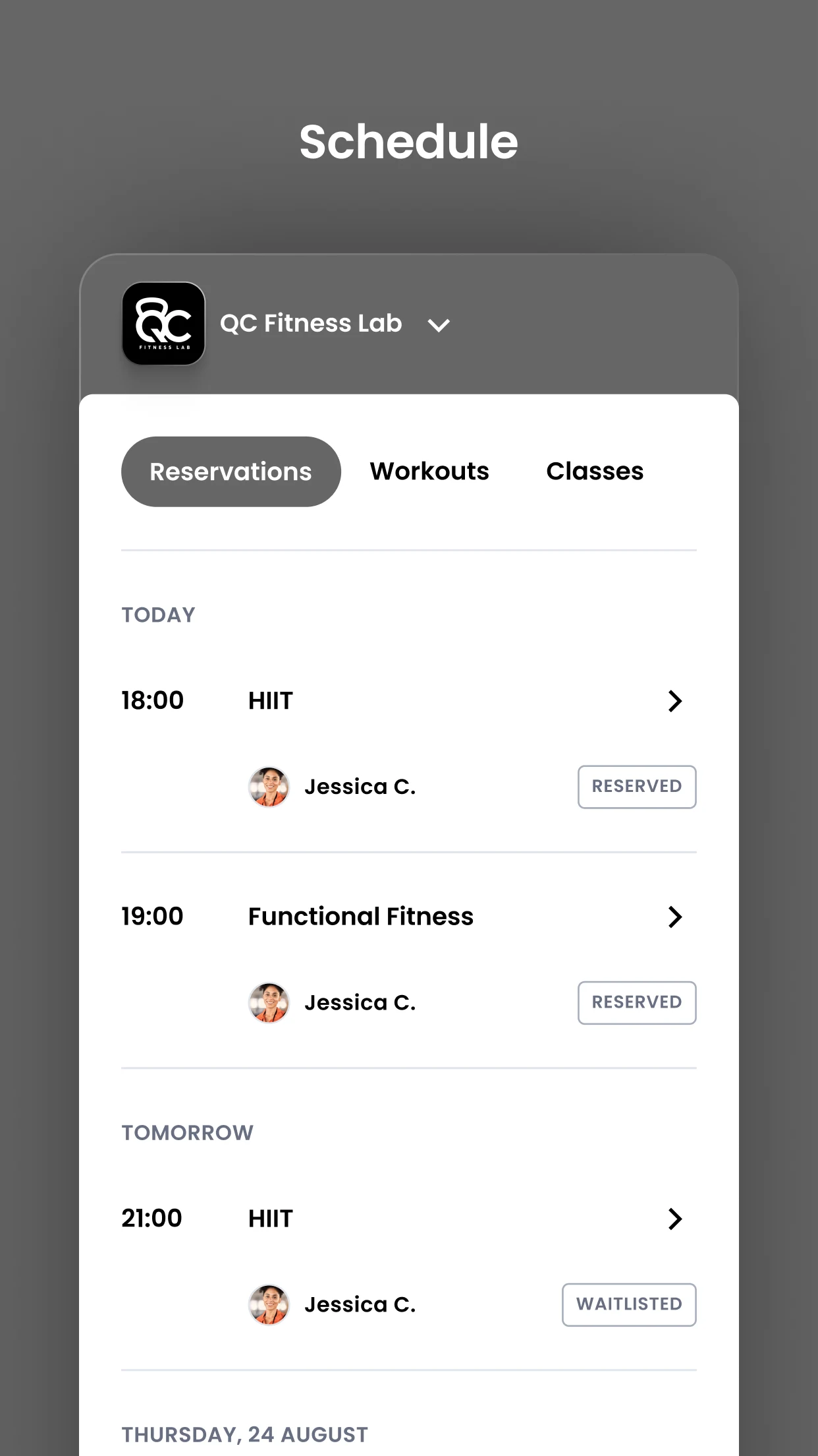 QC Fitness Lab screenshot