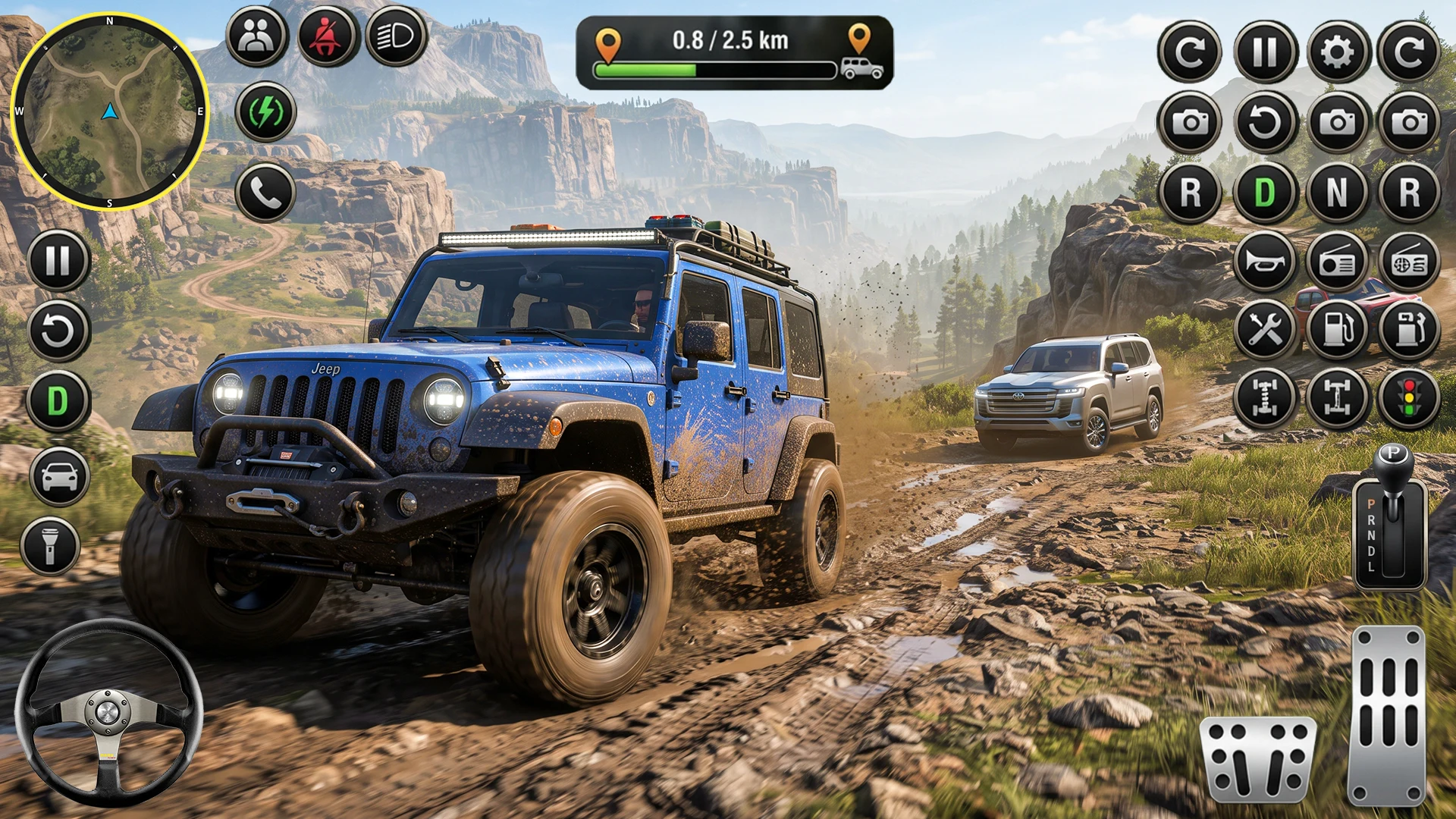 Offroad Prado Hill Climb 3D screenshot