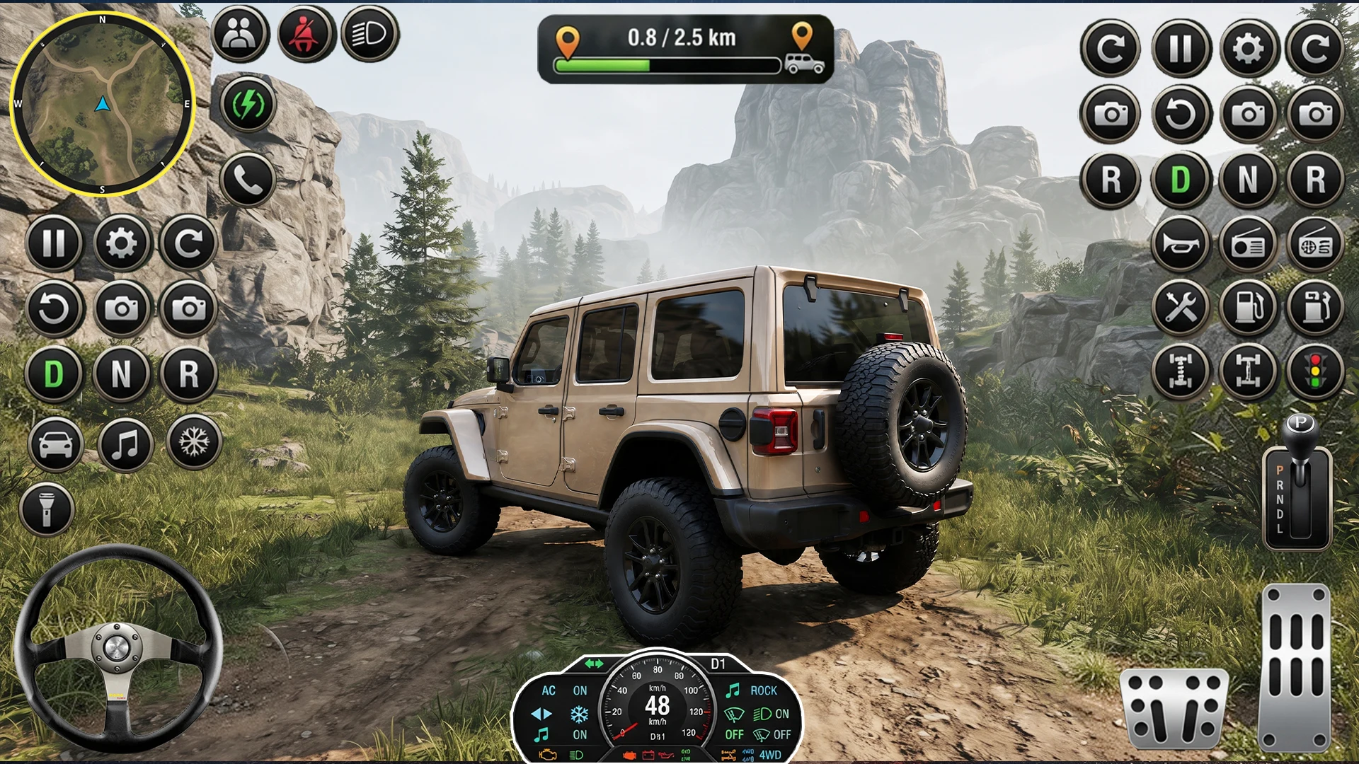 Offroad Prado Hill Climb 3D screenshot