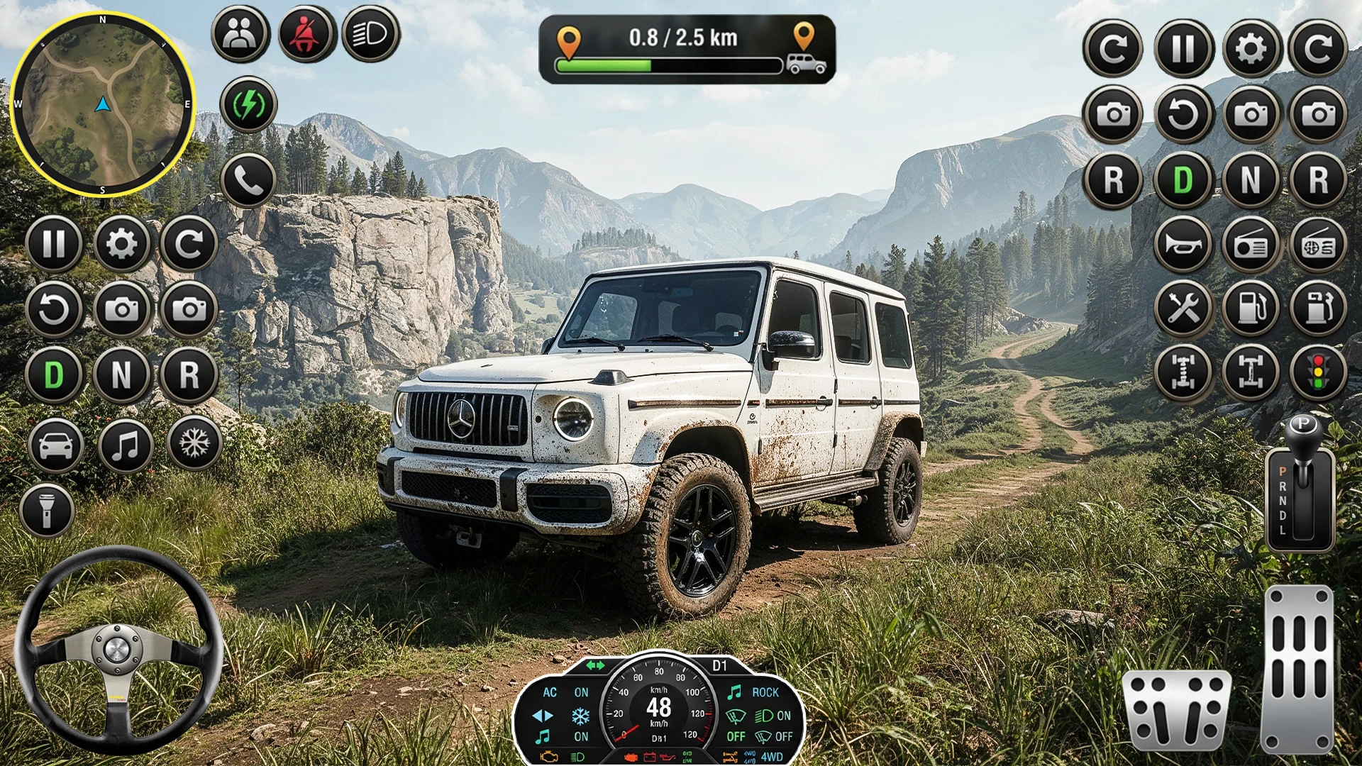 Offroad Prado Hill Climb 3D screenshot
