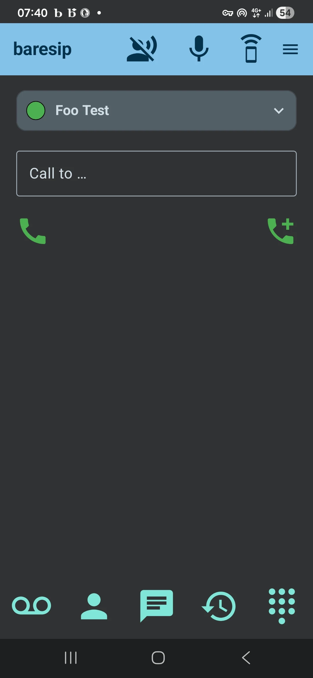 baresip screenshot