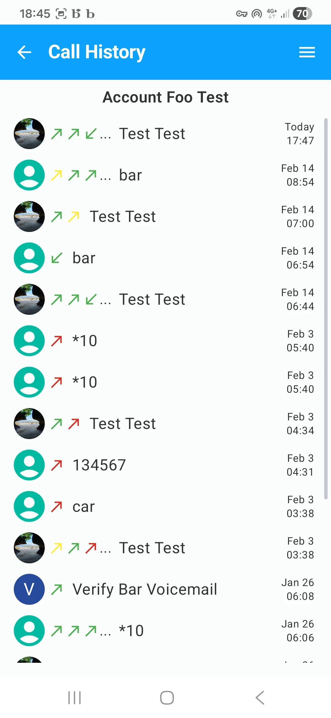 baresip screenshot