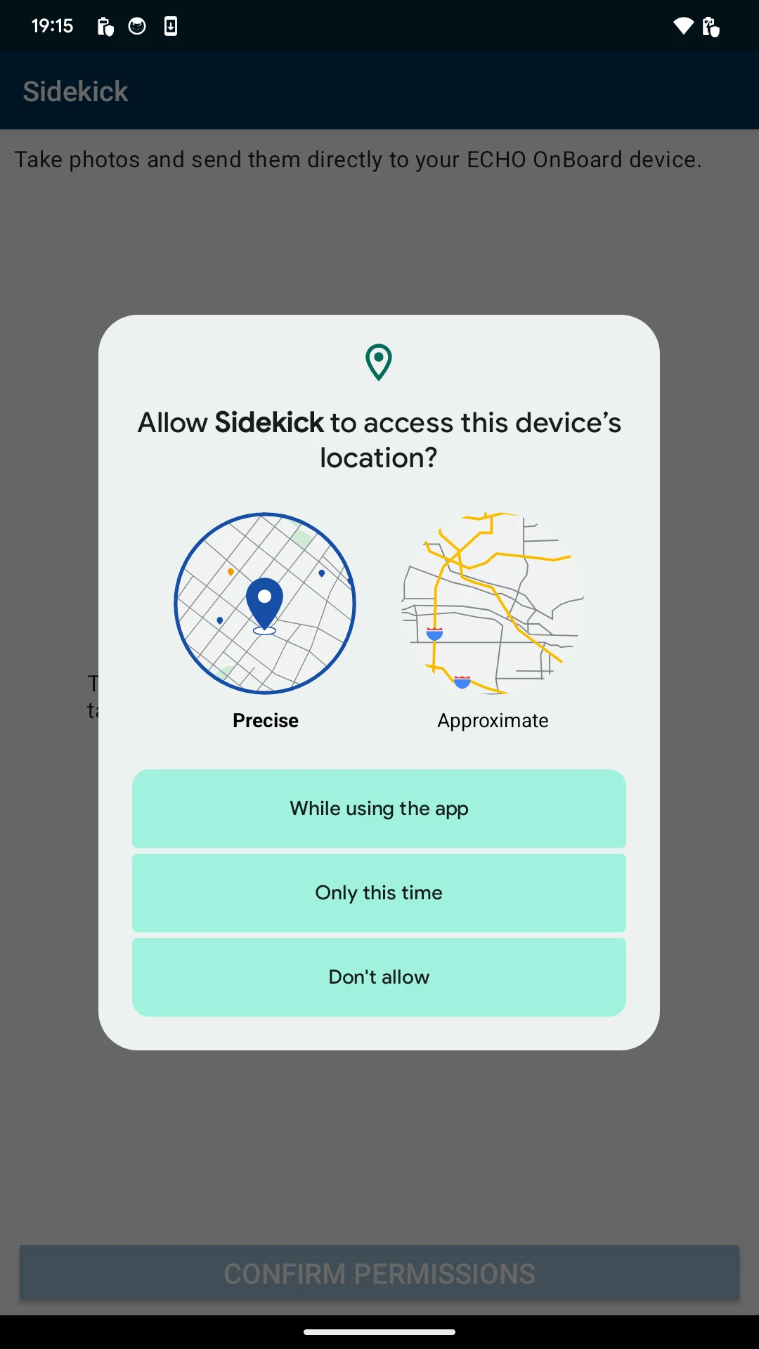 ECHO Sidekick screenshot