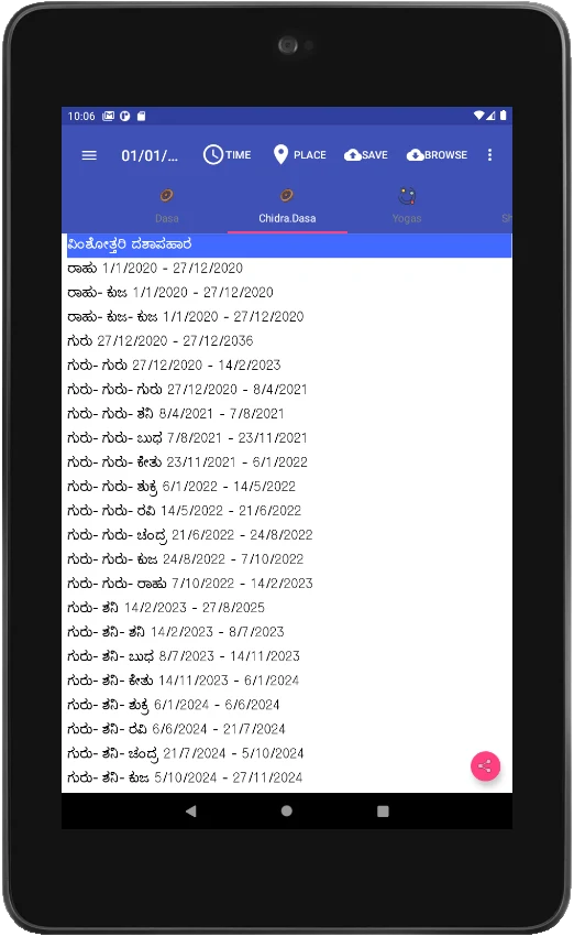 Vedic Astrology Kannada screenshot