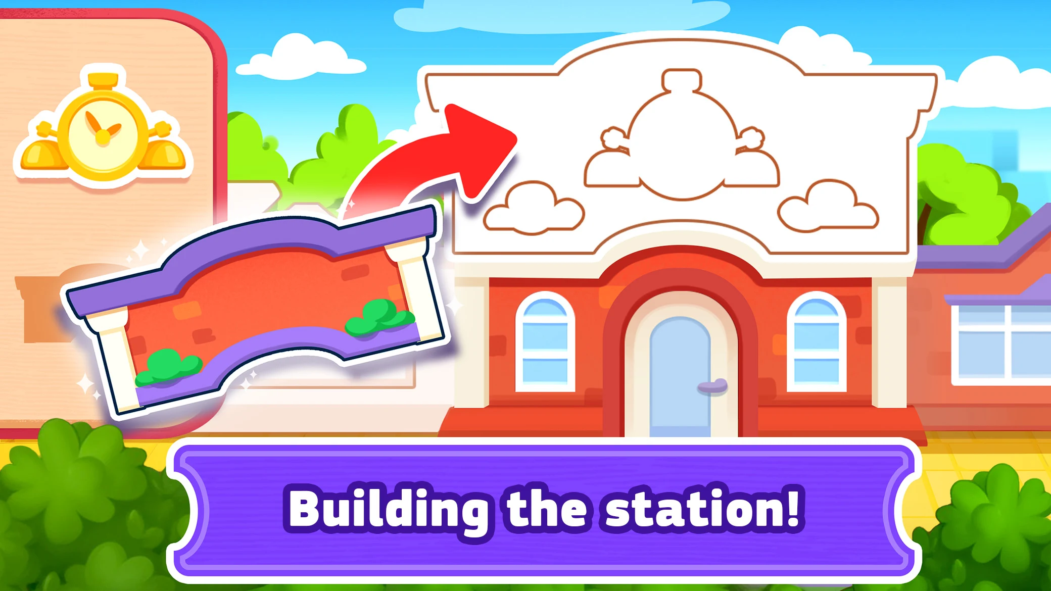 Train station. Railroad works screenshot