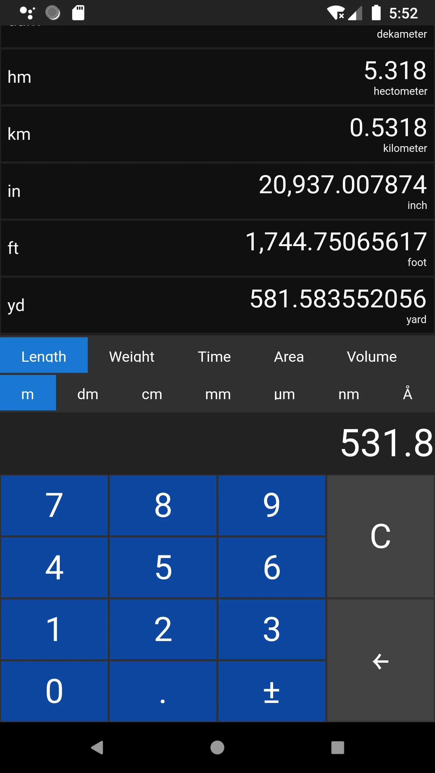 Unit Converter screenshot