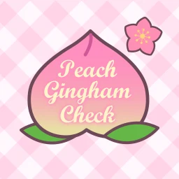 Peach Gingham Check Theme icon