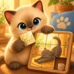 Cozy Cat Slide Puzzle のアイコン