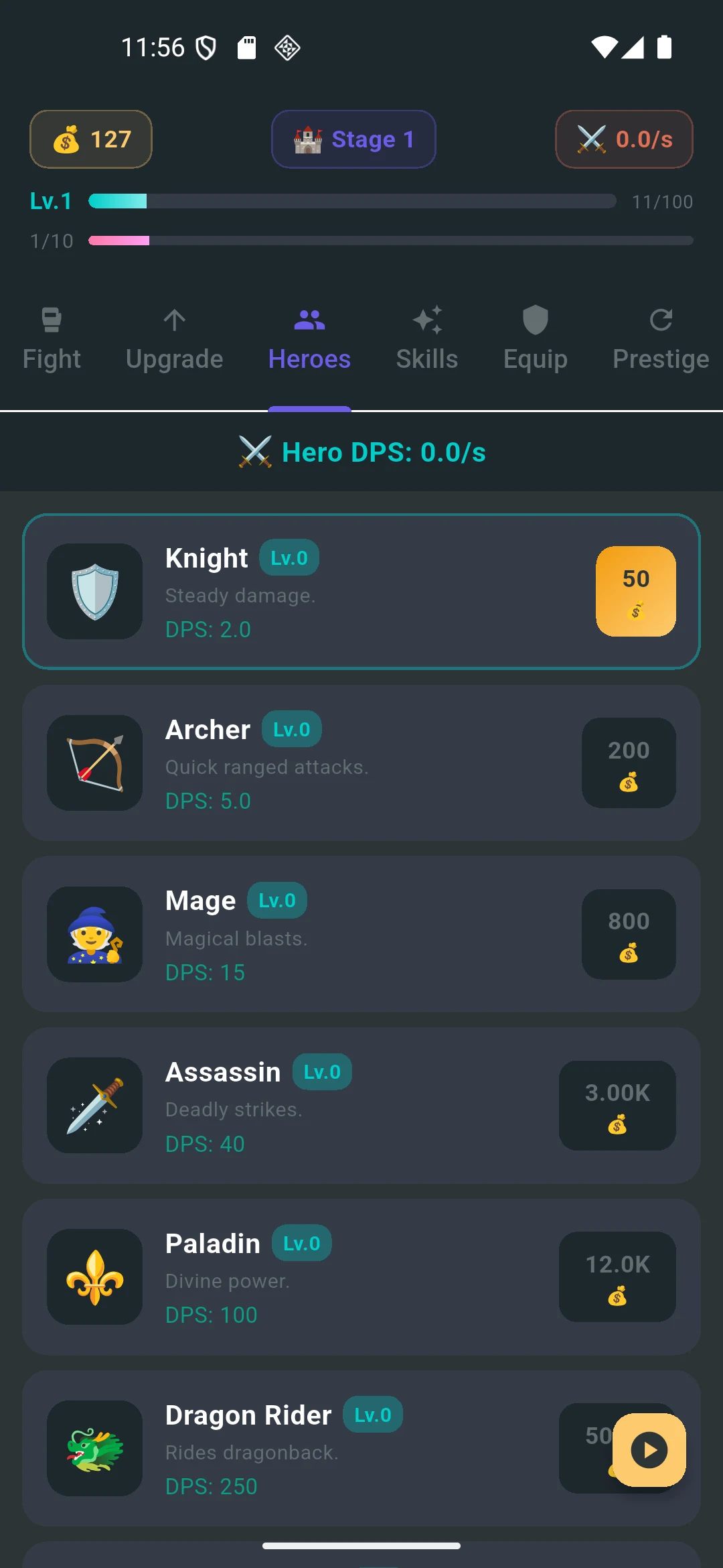Dungeon Idle screenshot