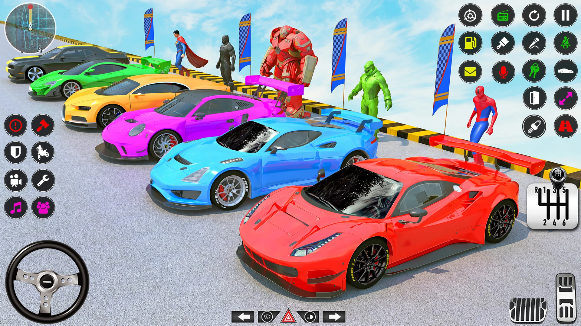 Crazy Car Stunts GT Ramp Games screenshot
