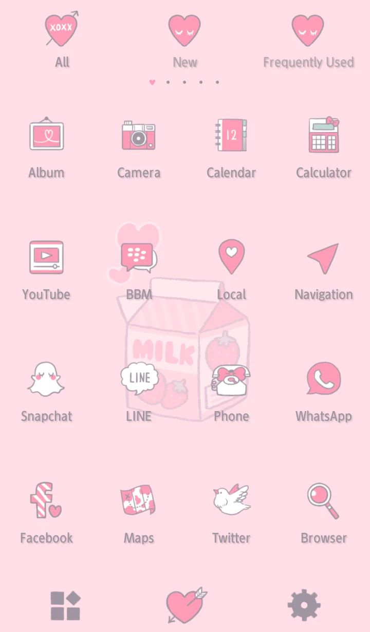 Hearty Milk Theme +HOME screenshot