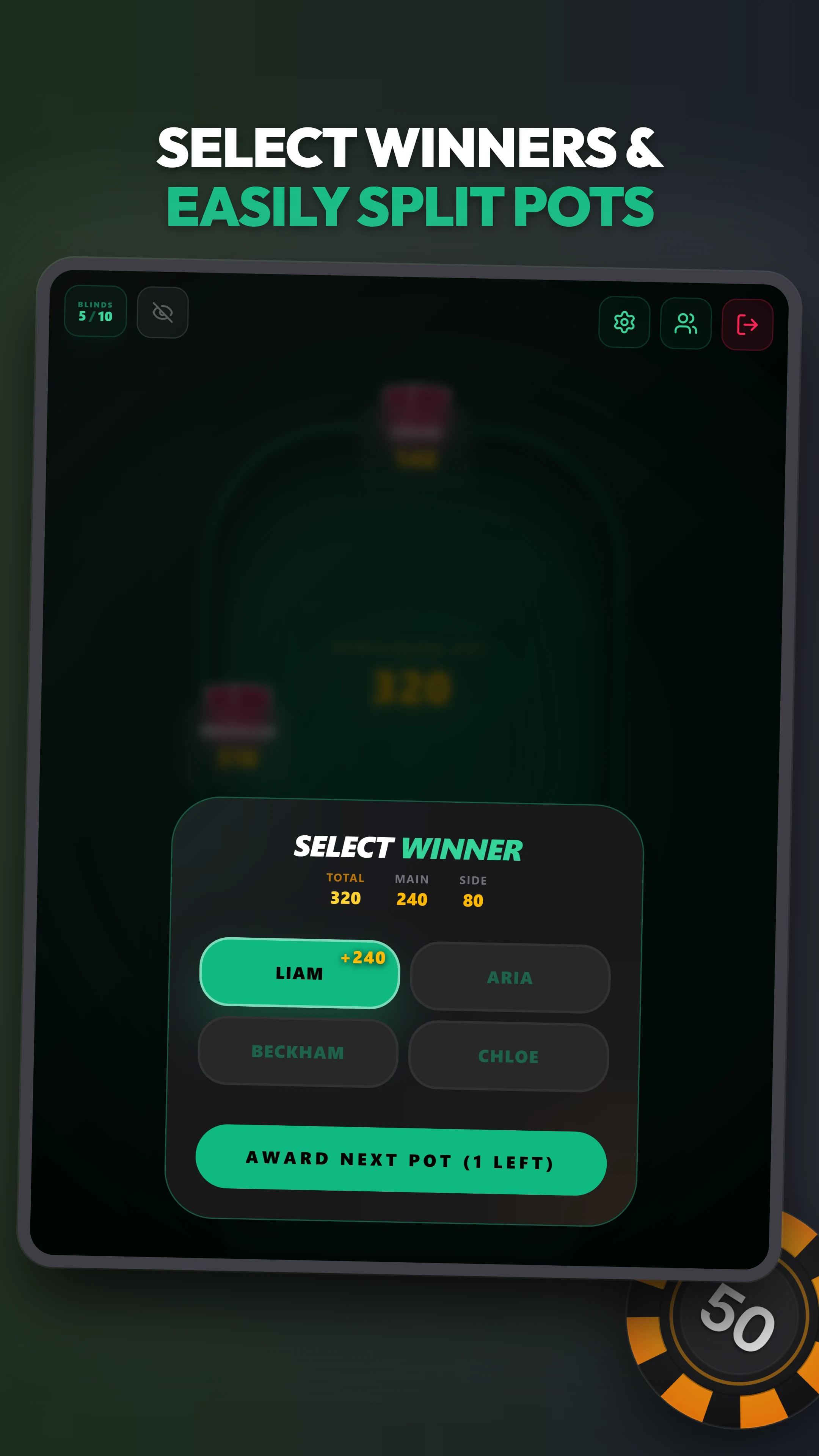 AirChips - Virtual Poker Chips screenshot