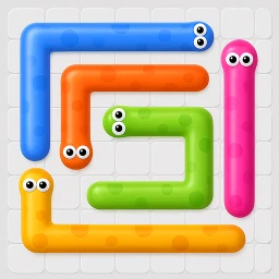 Peck Snack: Worm Arrow Puzzle